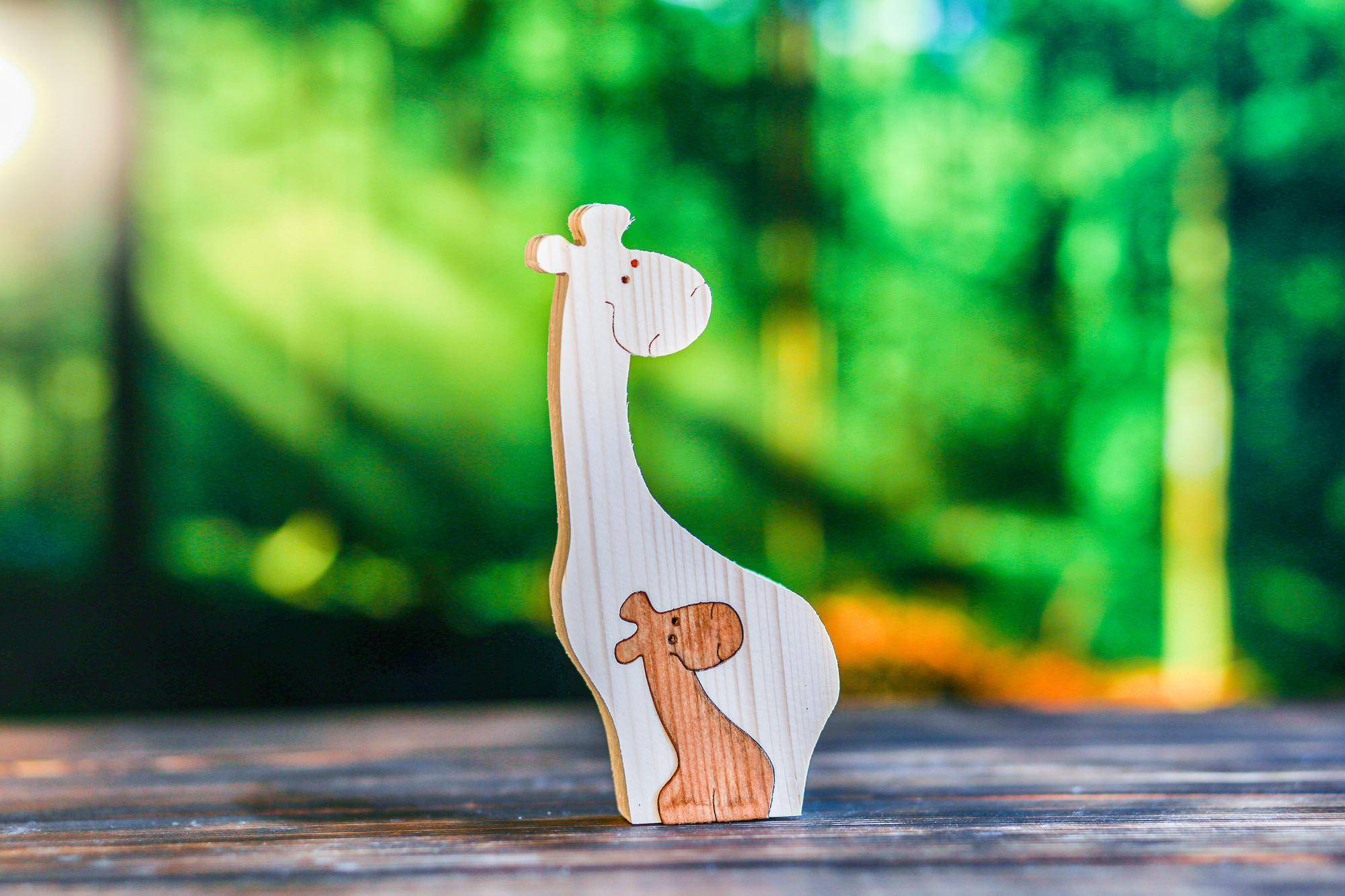 Łóżeczko 120x60 safari żyrafka regulowane eco które rośnie razem z dzieckiem